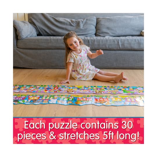 Puzzle Doubles! - ABC & 123 Trains: 60 Pcs